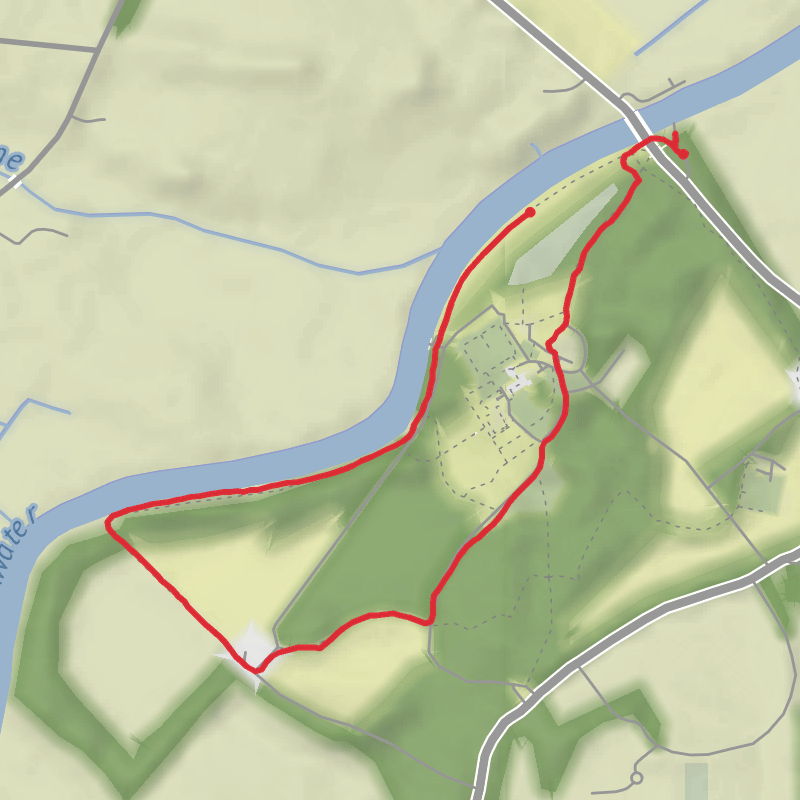 A map preview of the recording County Armagh Walking.