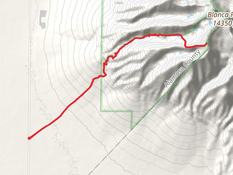 Little Bear Peak via Mount Blanca Road