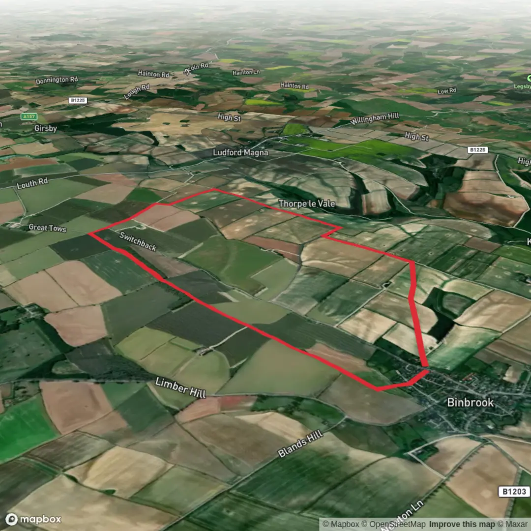 An image depicting the trail Lincolnshire Wolds AONB - May 13 and its surrounding area.