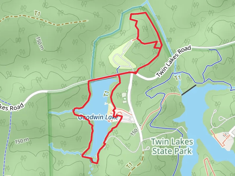 Goodwin Lake Trail and Dogwood Hollow Loop Trail