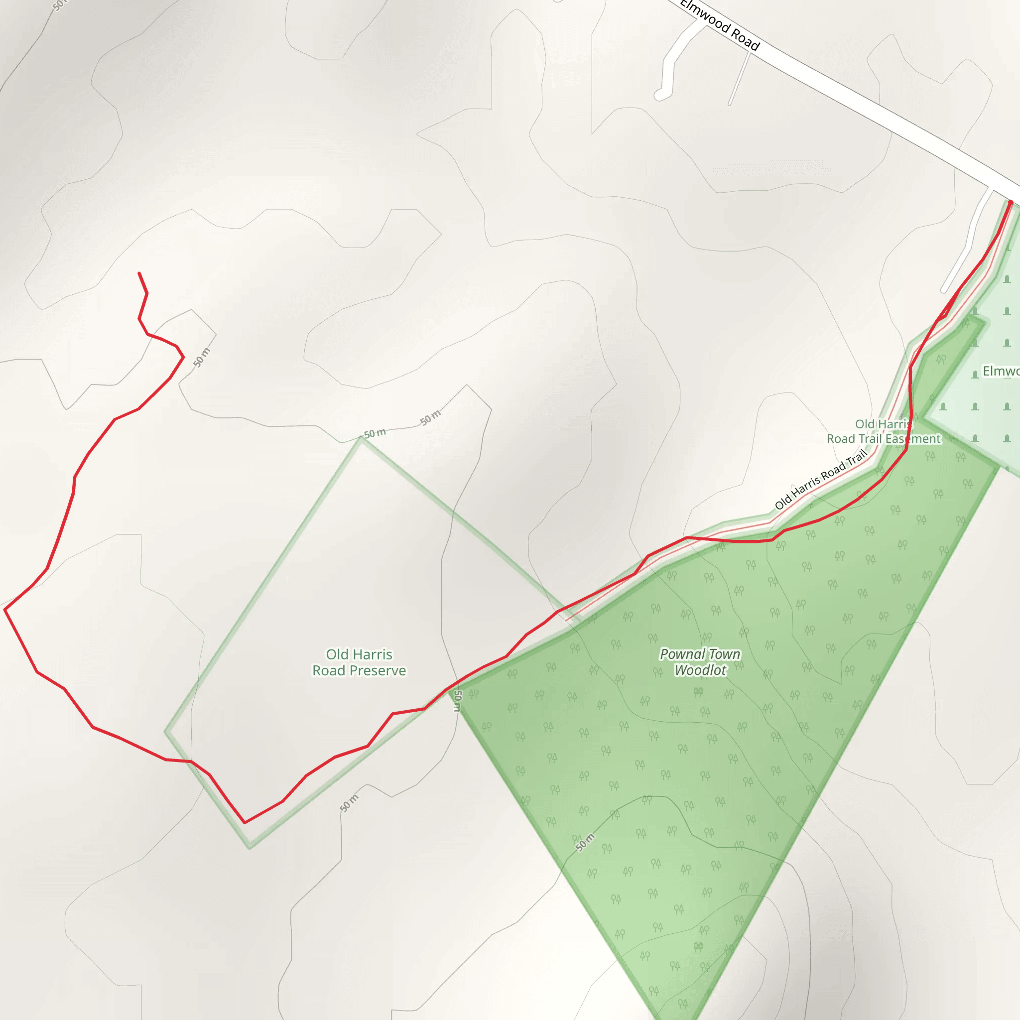 Thoits Branch from Elmwood Road mobile static map