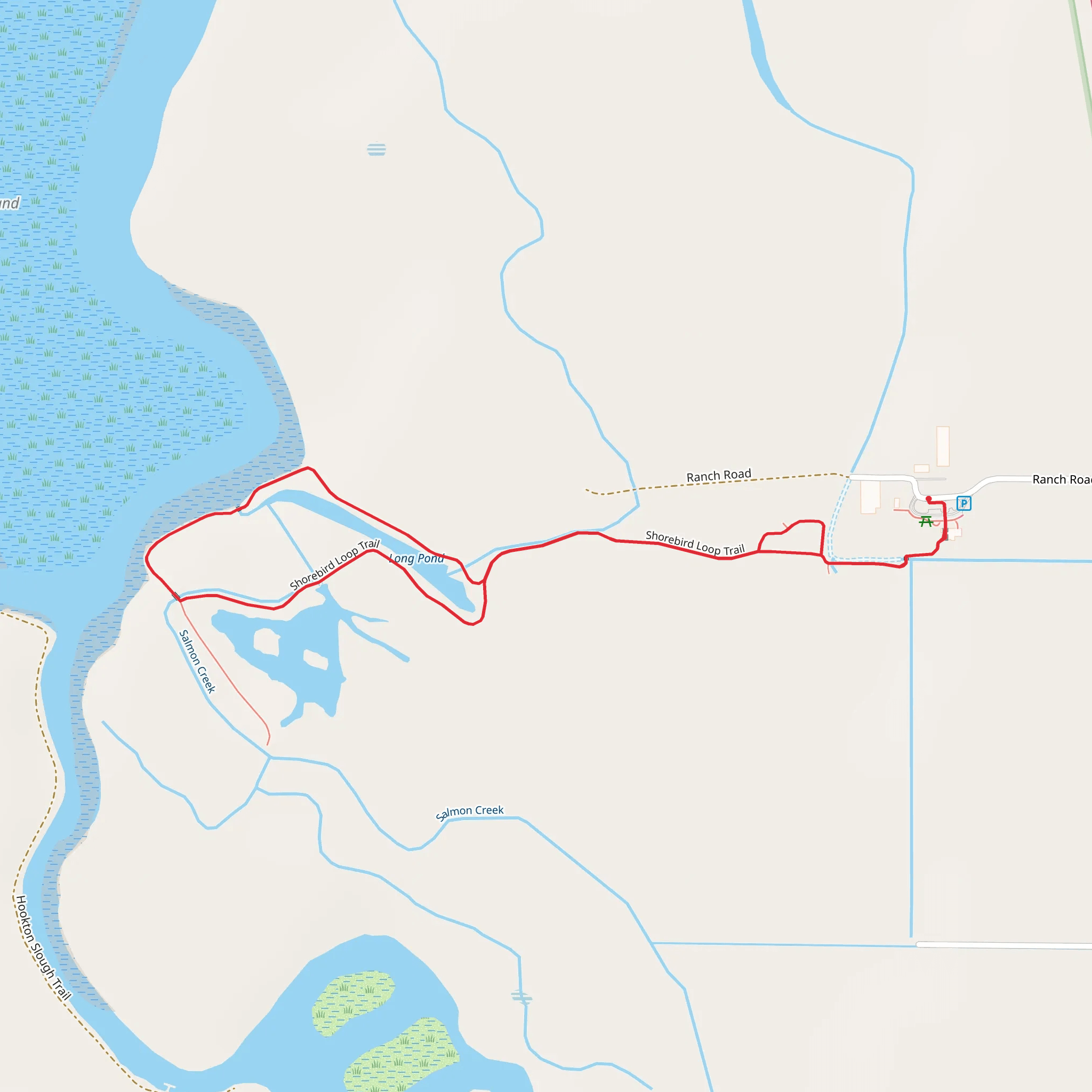 Shorebird Loop Trail mobile static map
