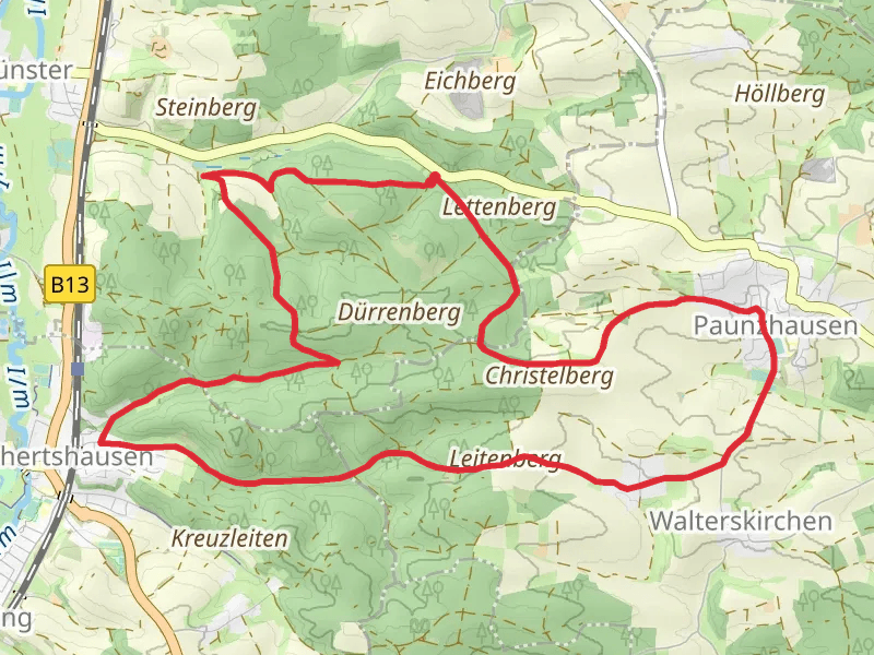Gemeinden Wege and Ilmmuensterer Wege