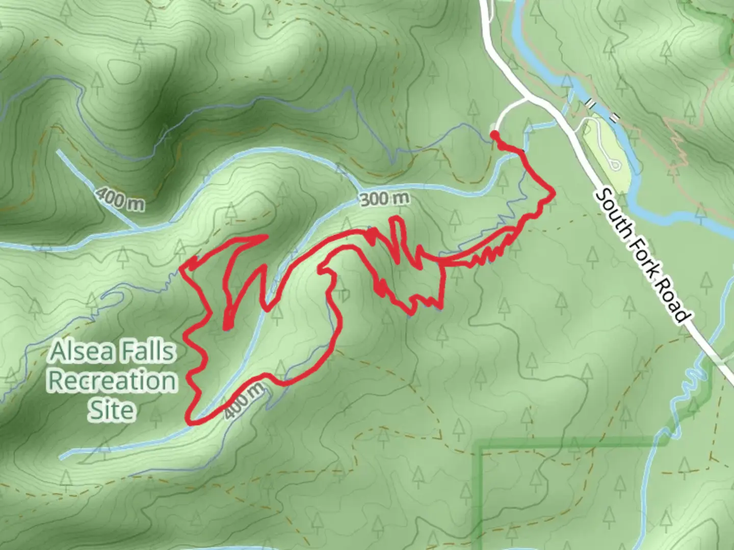 An image depicting the trail Springboard and Dutchman Loop and its surrounding area.