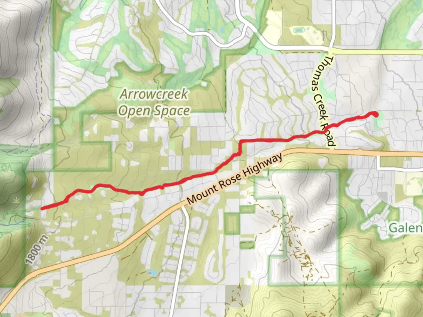 An image depicting the trail Whites Creek and its surrounding area.