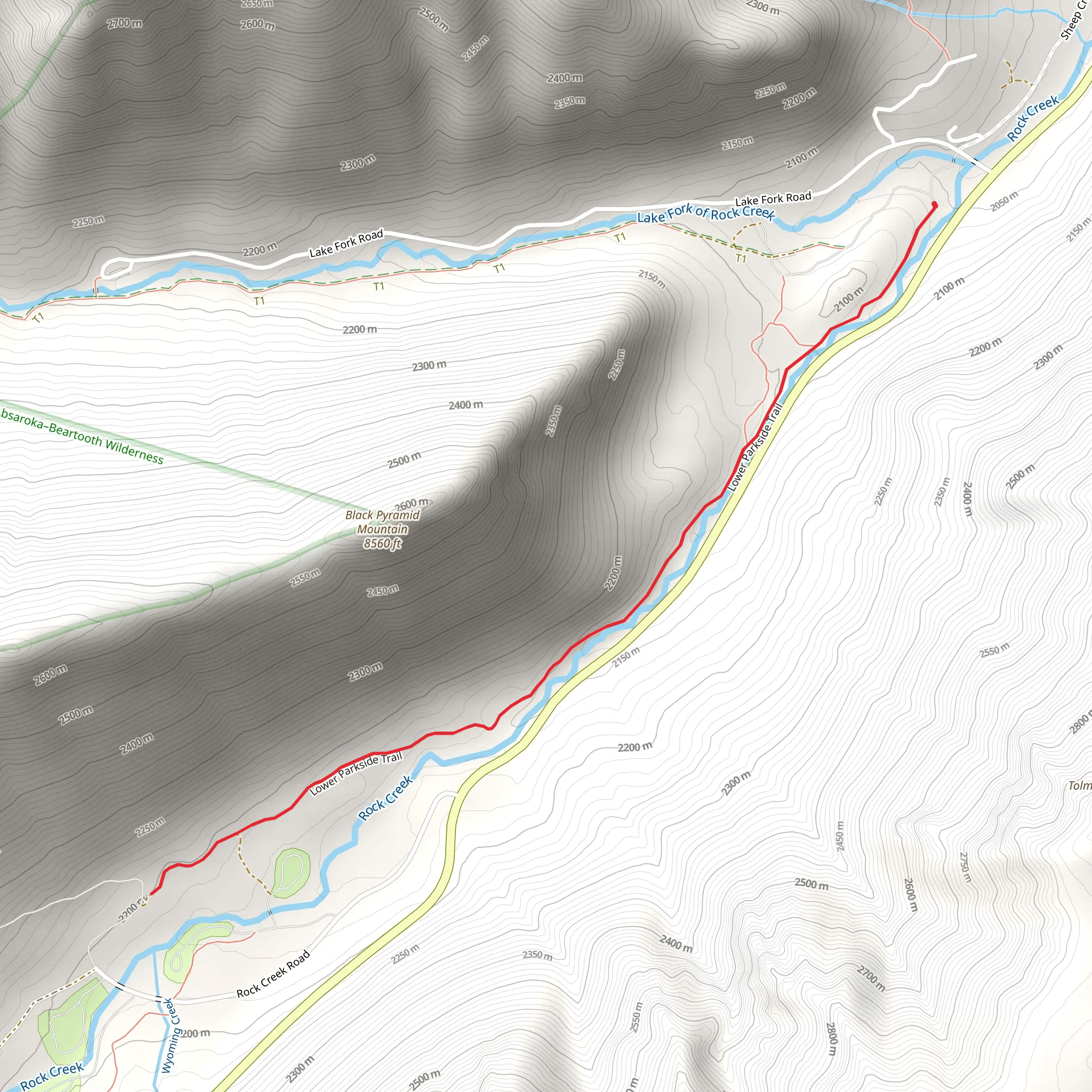 Rock Creek mobile static map