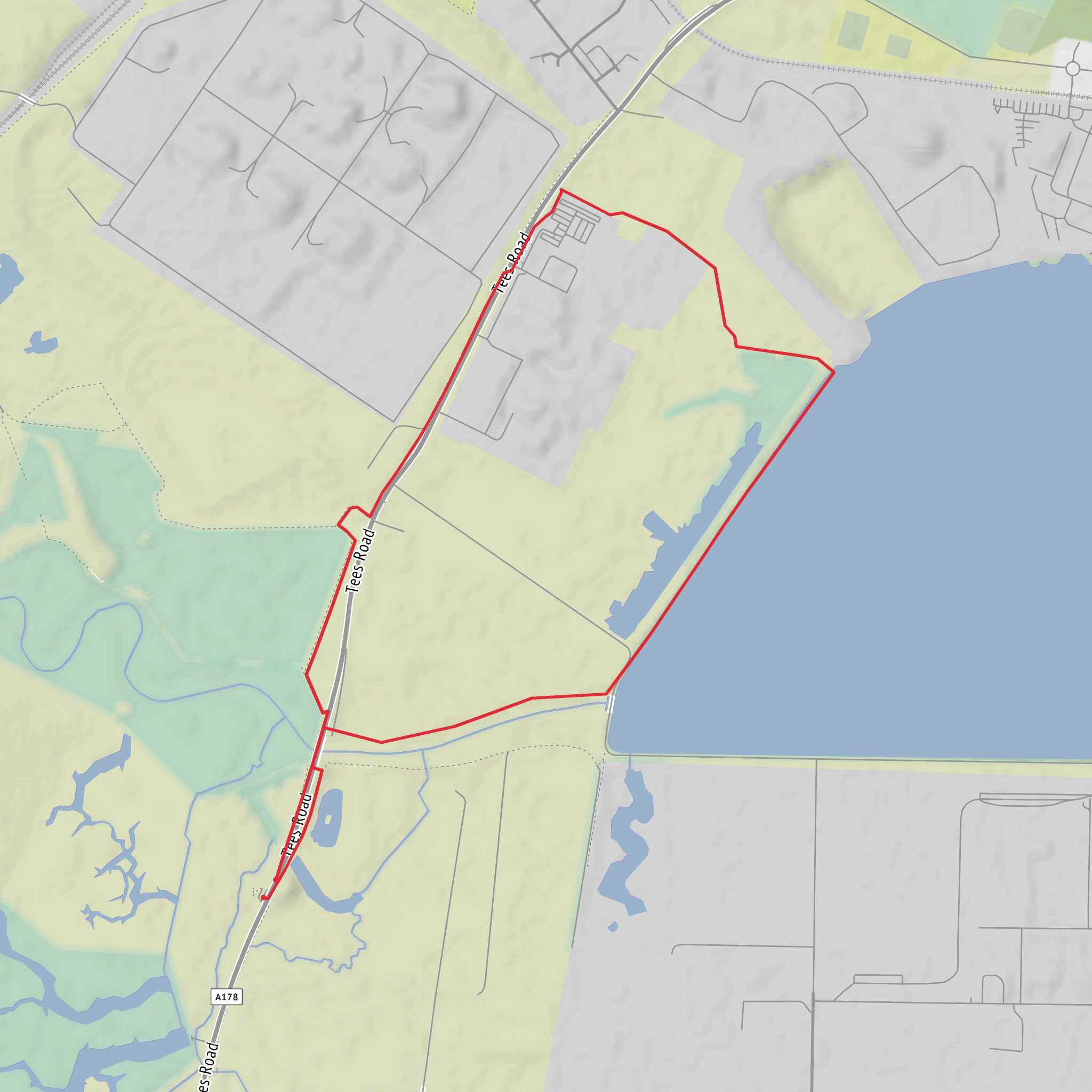 Tees Estuary Circular mobile static map