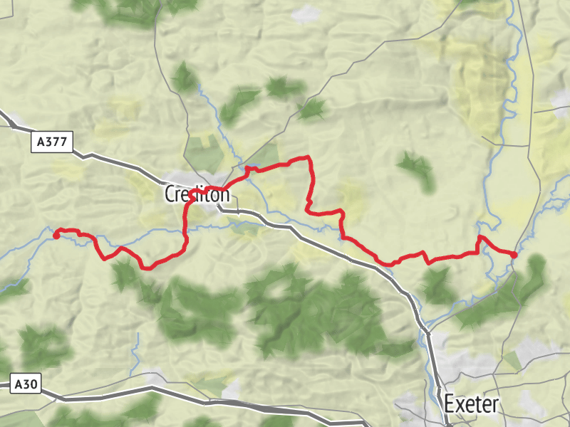 Devon heartland way - Yeoford to Stoke Canon thumbnail