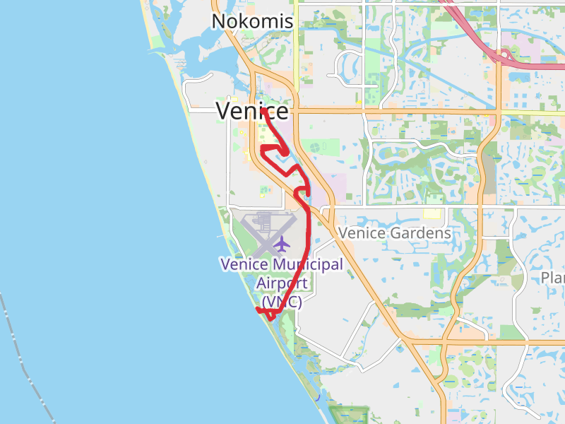 Venetian Waterway Trail Out and Back