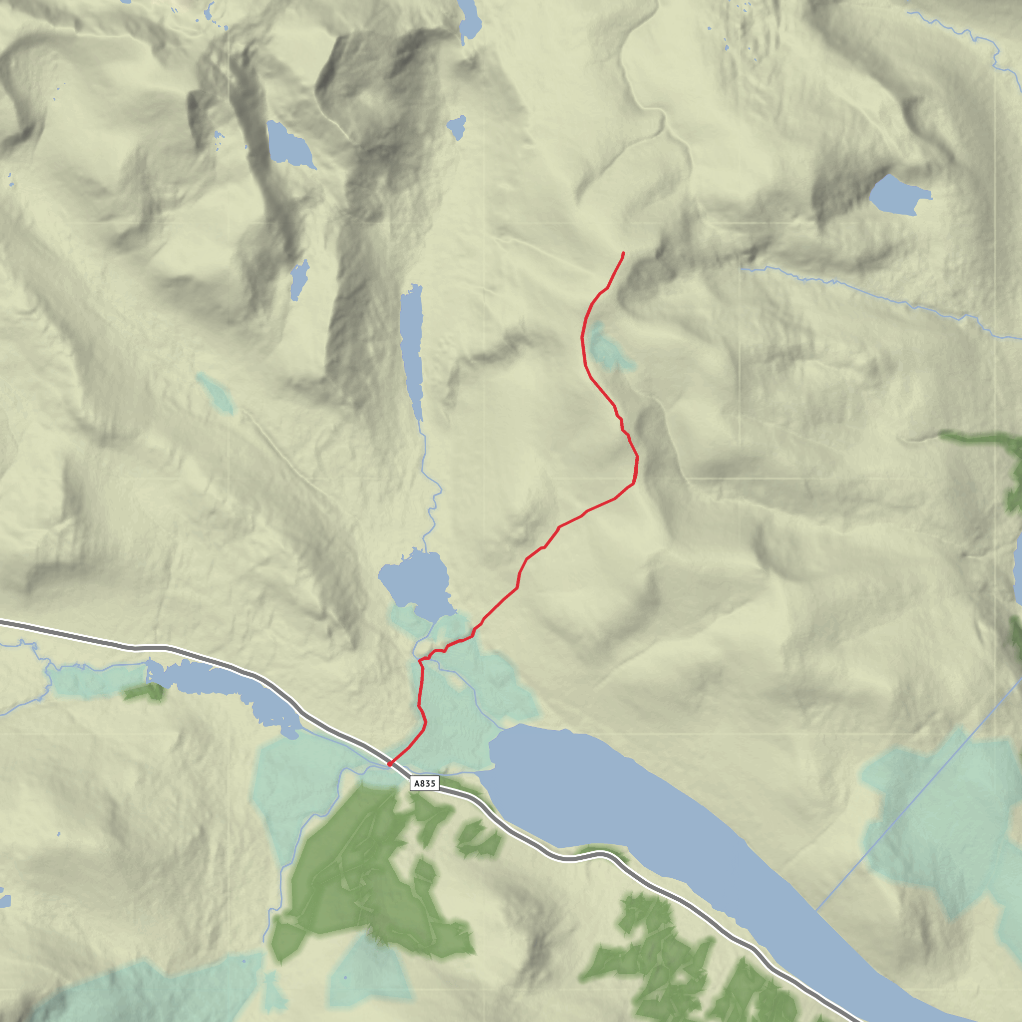 Am Faochagach mobile static map