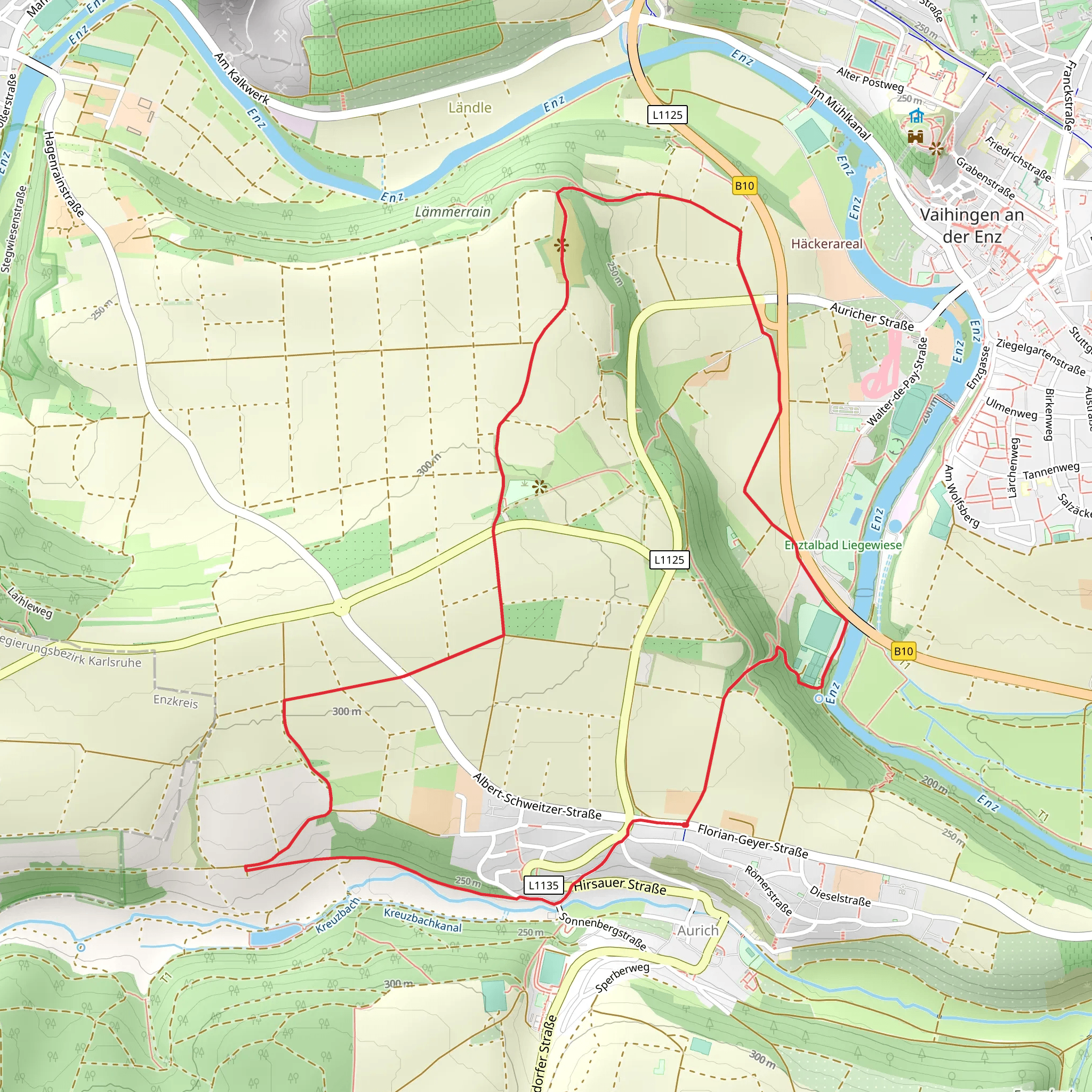 Aurich Loop mobile static map