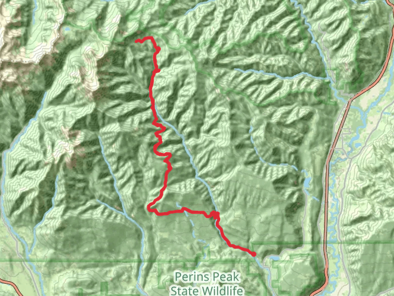 Junction Creek Trail mobile static map