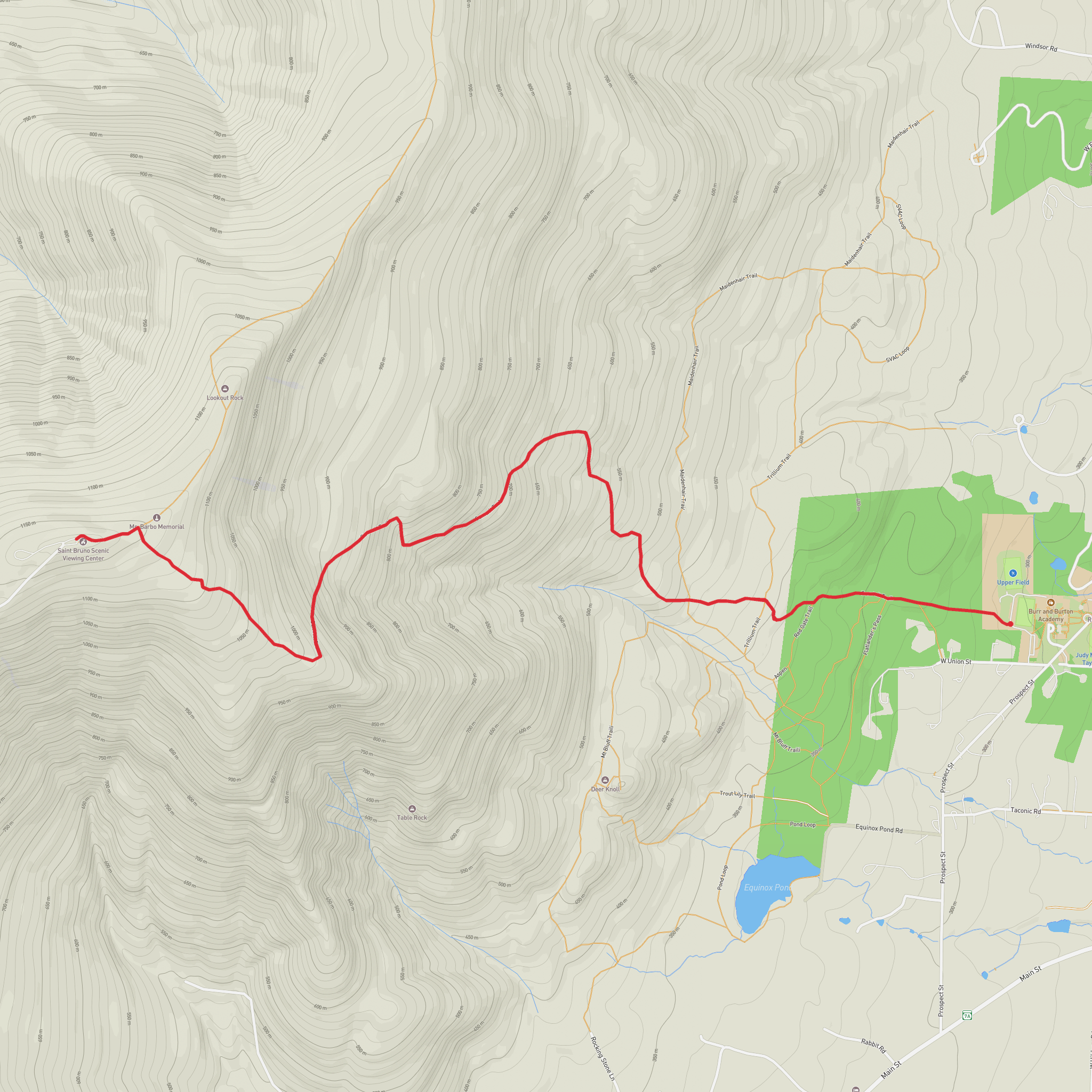 Equinox Mountain mobile static map