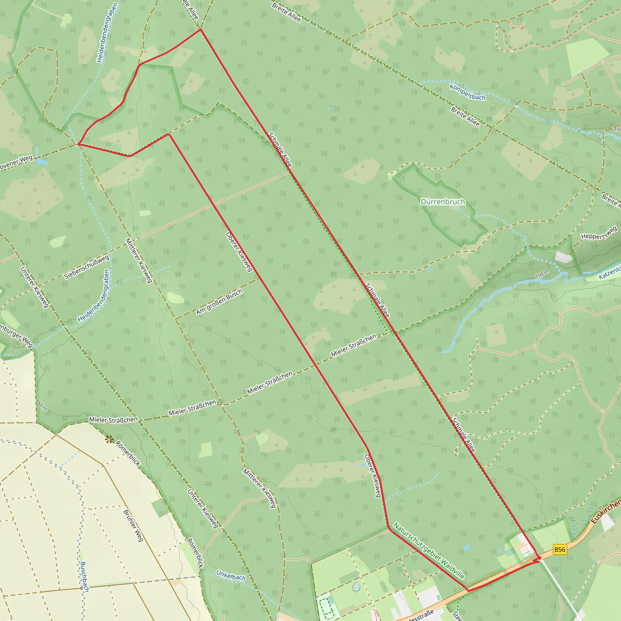 NSG Waldville Short Loop via Eisermer Mann mobile static map