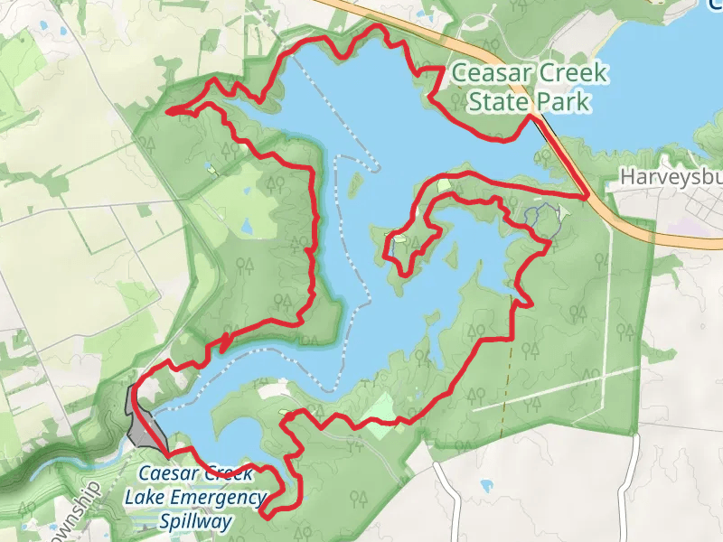 Caesar Creek Lake Loop - Short