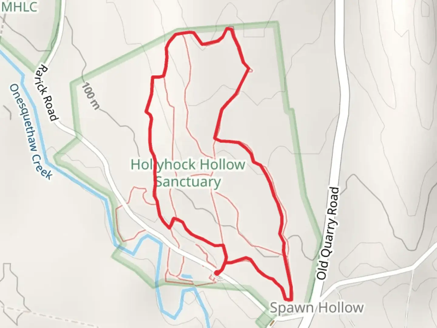 An image depicting the trail White trail Loop and its surrounding area.