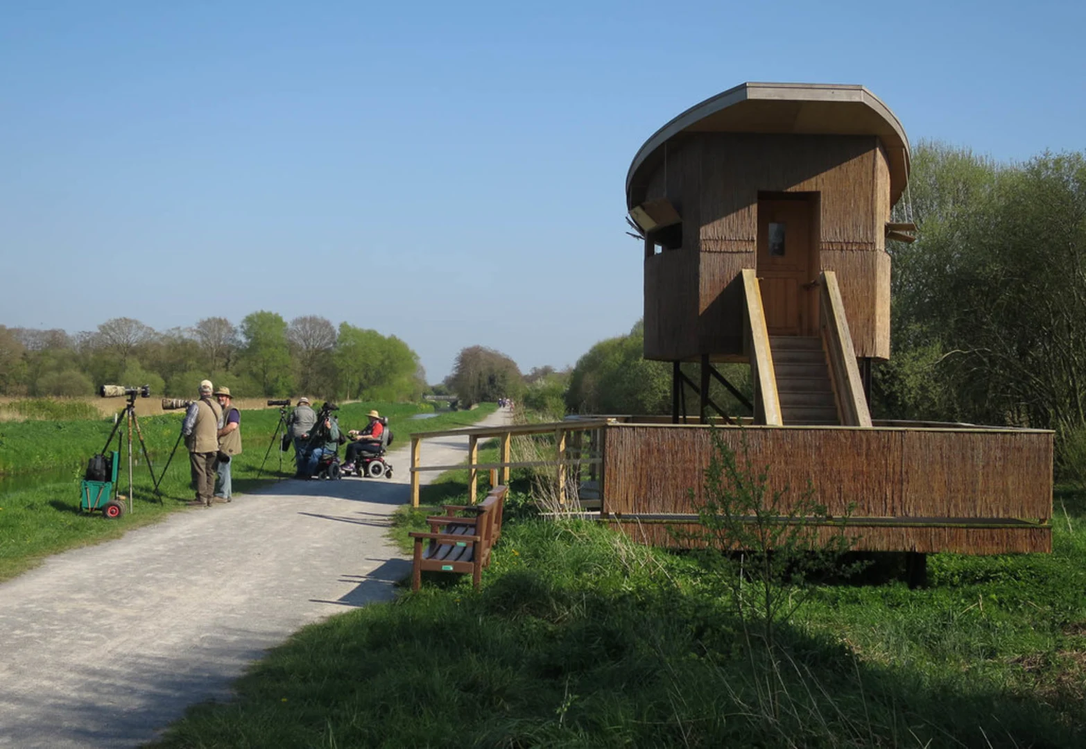 An image depicting the trail Shapwick Heath and its surrounding area.