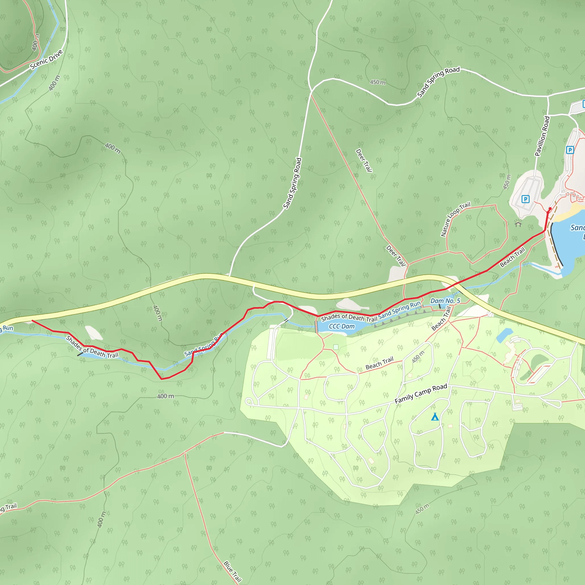 Sand Spring Run from Sand Spring Lake | Carbon County | Pennsylvania