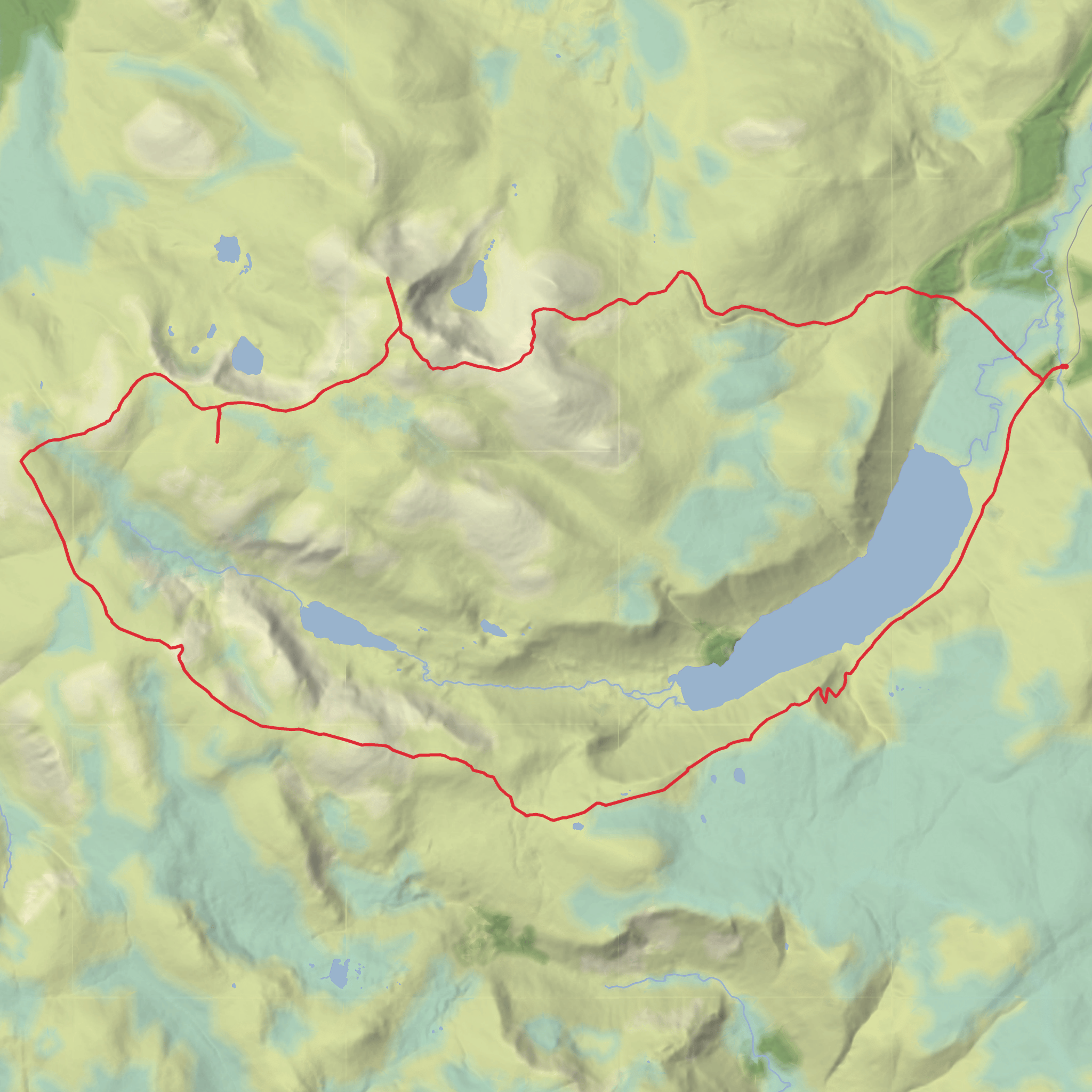 White Mounth Munros Loop mobile static map