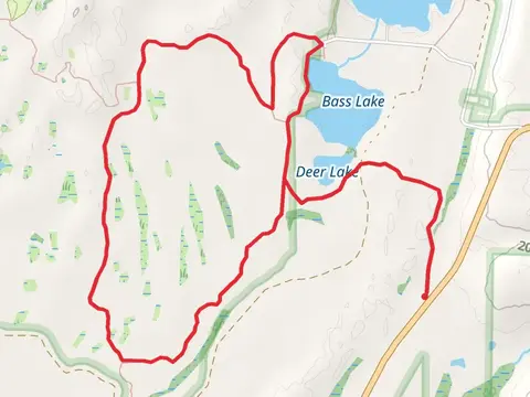 Bass Lake and Deer Lake Loop