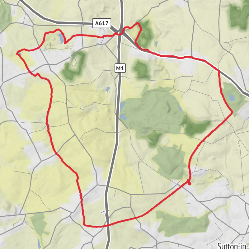 A map preview of the recording Ashfield Navigate.