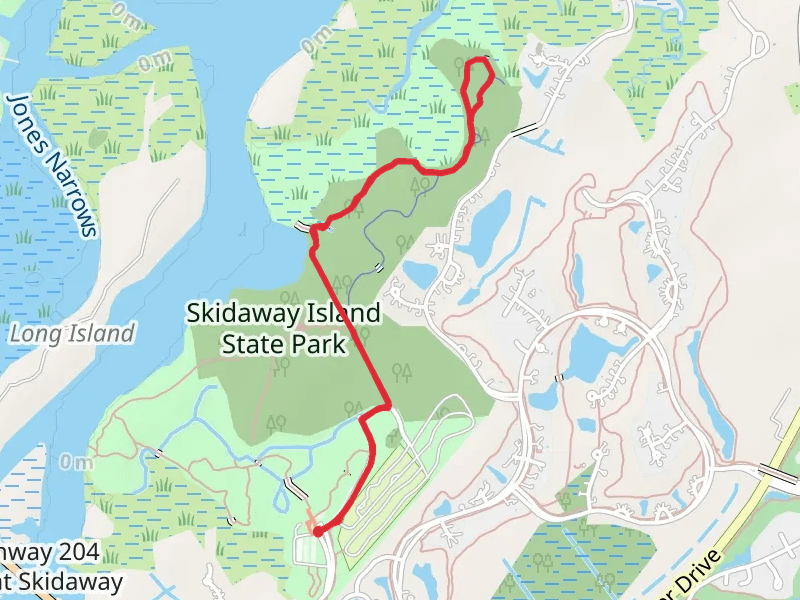 Big Ferry Loop Trail and Skidaway Island Park Road