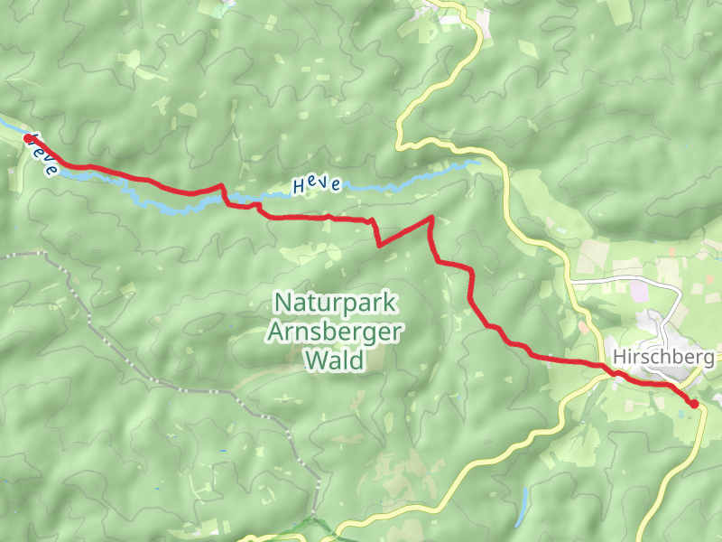 Neuhaus to Hirschberg via Querweg and Knickenhagenschneise