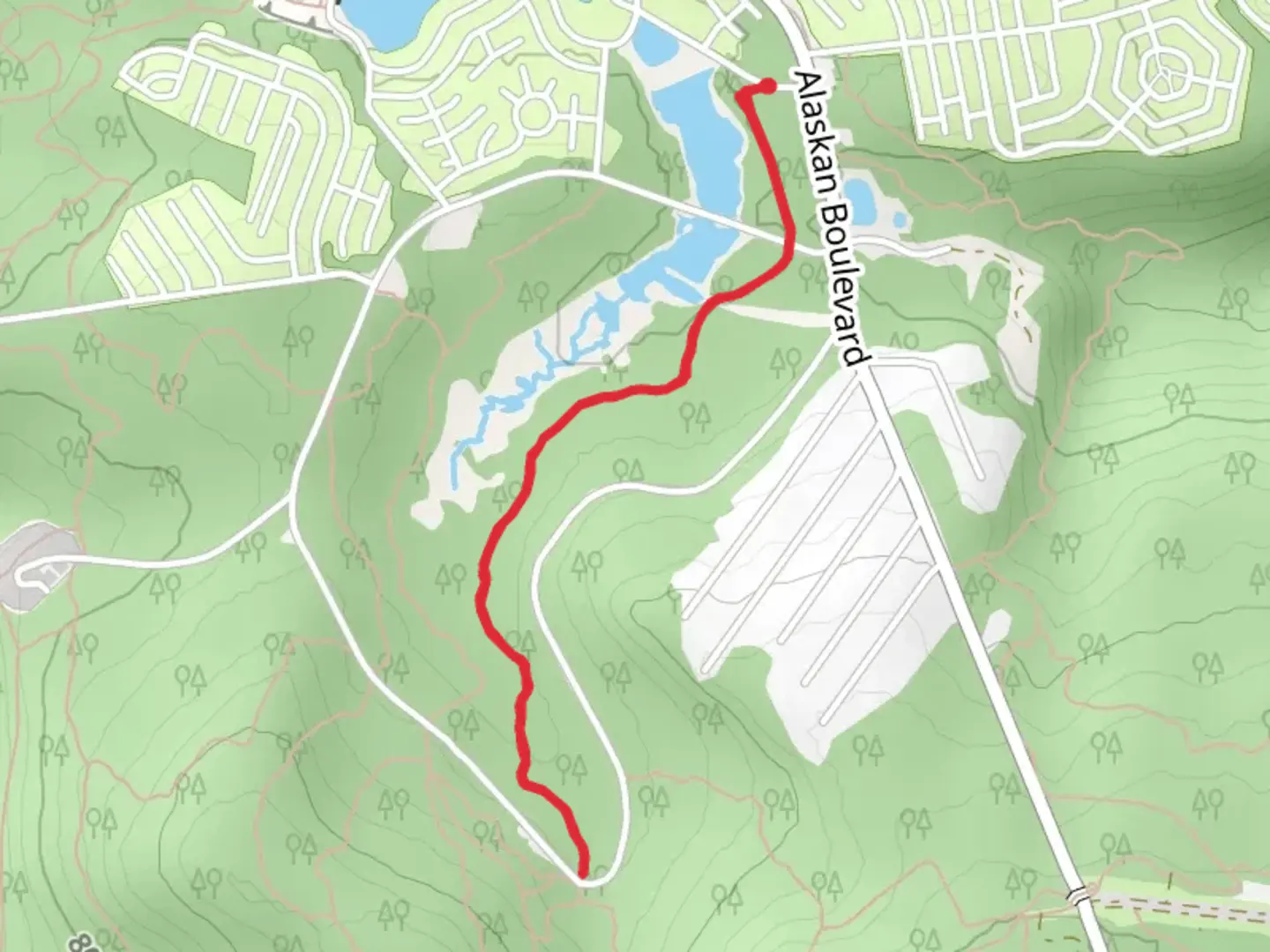 An image depicting the trail Swamp Trail - Easy and its surrounding area.