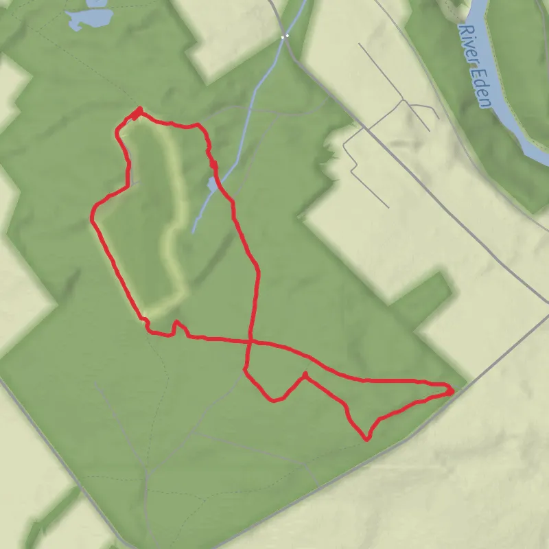 Hike from Wetheral mobile static map