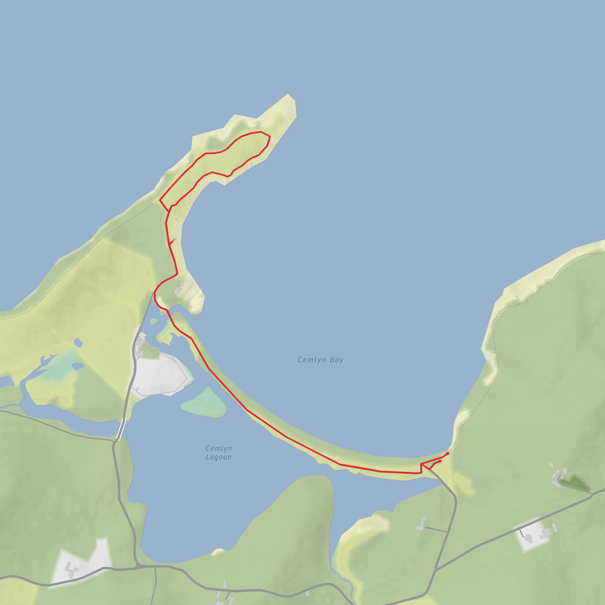 Anglesey National Landscape - Cemlyn Bay mobile static map