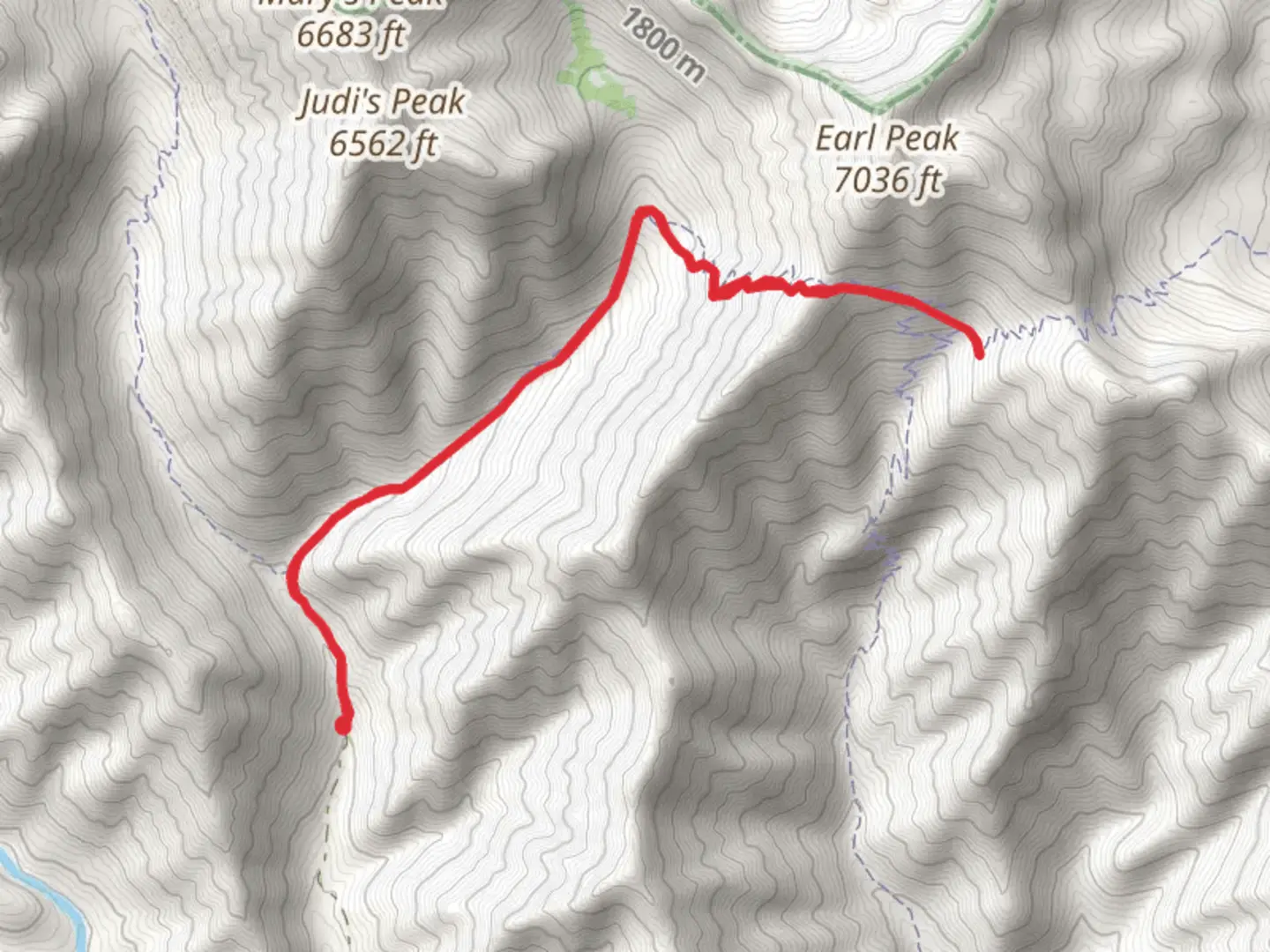 An image depicting the trail Bean Creek Trail and its surrounding area.