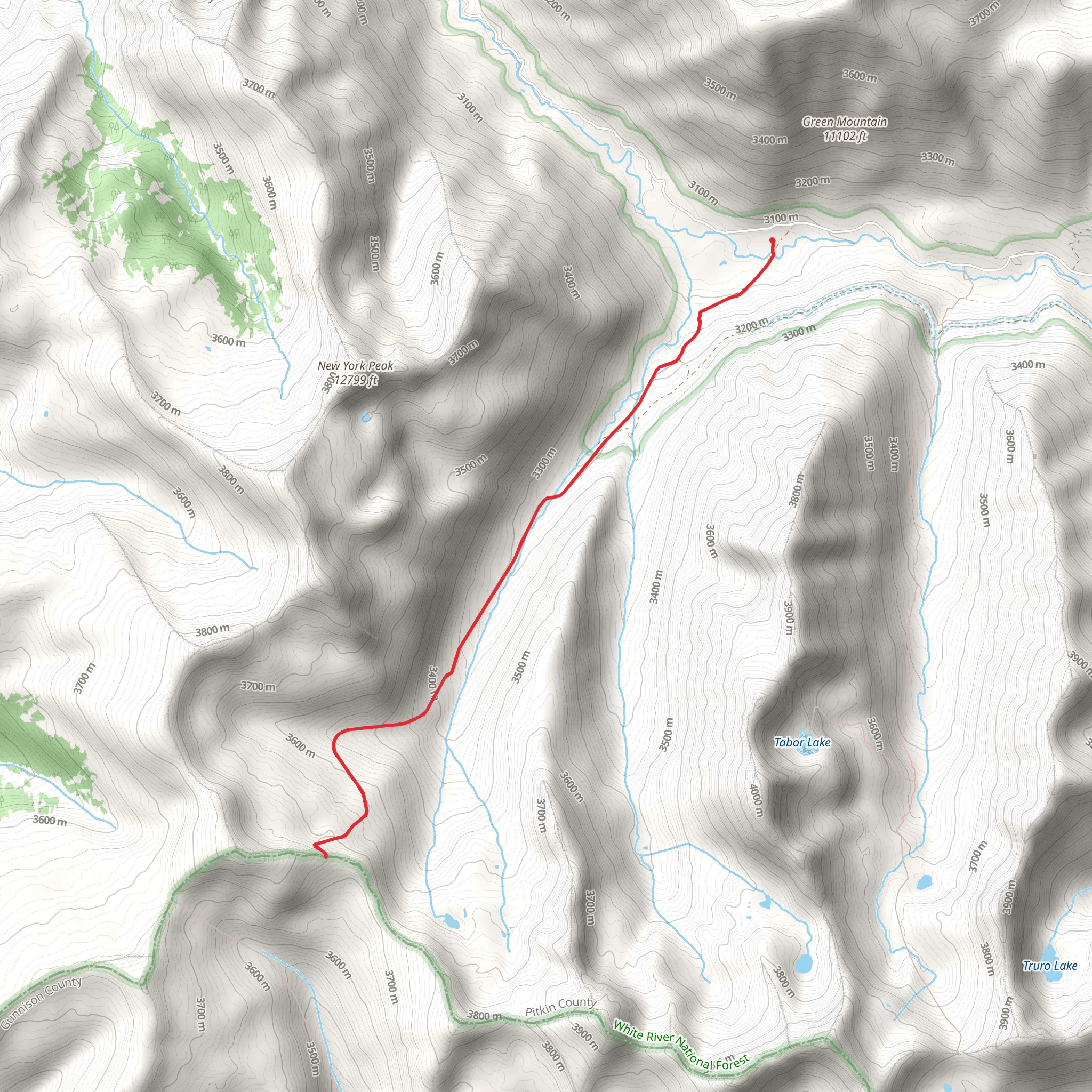 New York Creek Trail mobile static map