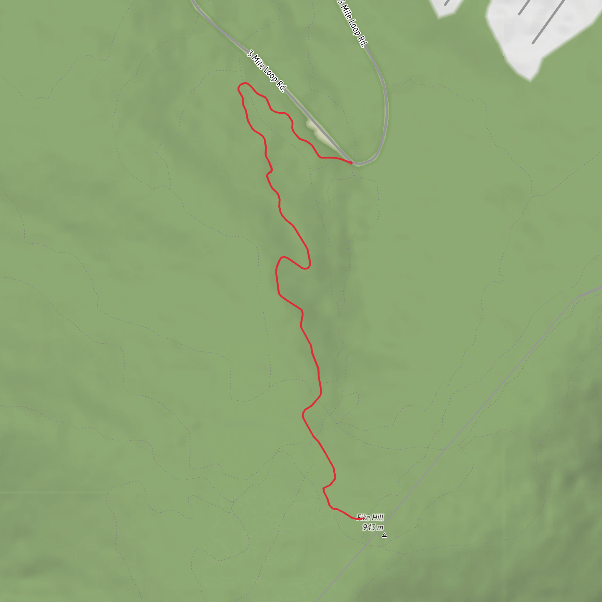 Gene's Trail mobile static map