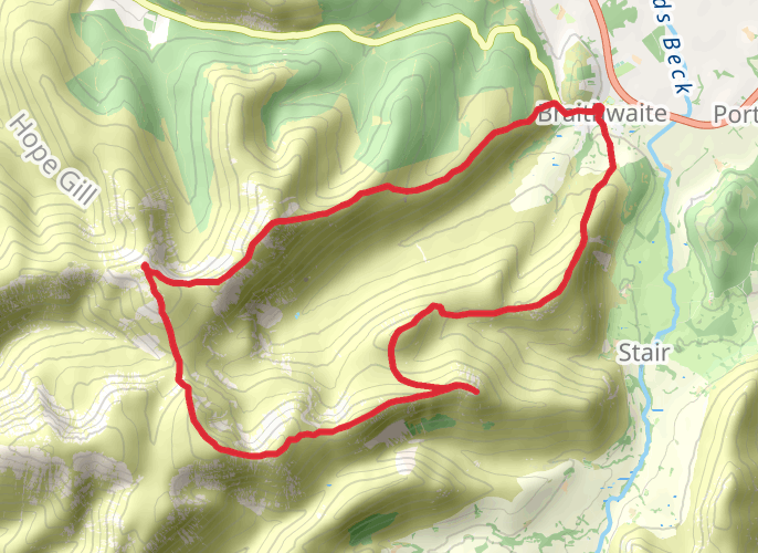 Coledale Horseshoe mobile static map