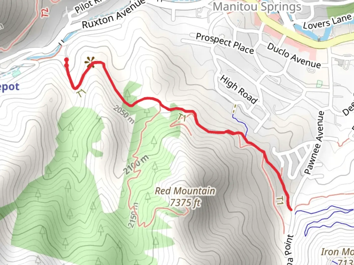 An image depicting the trail Intemann Trail and its surrounding area.