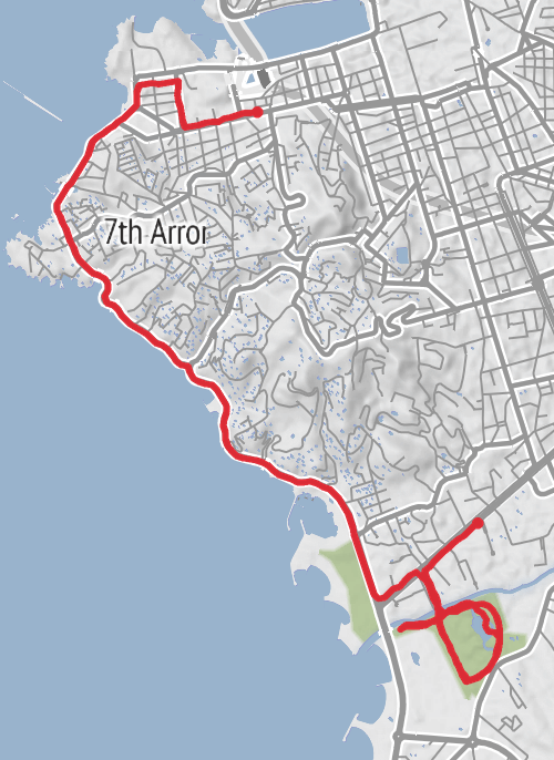 Marseille Course à pied mobile static map