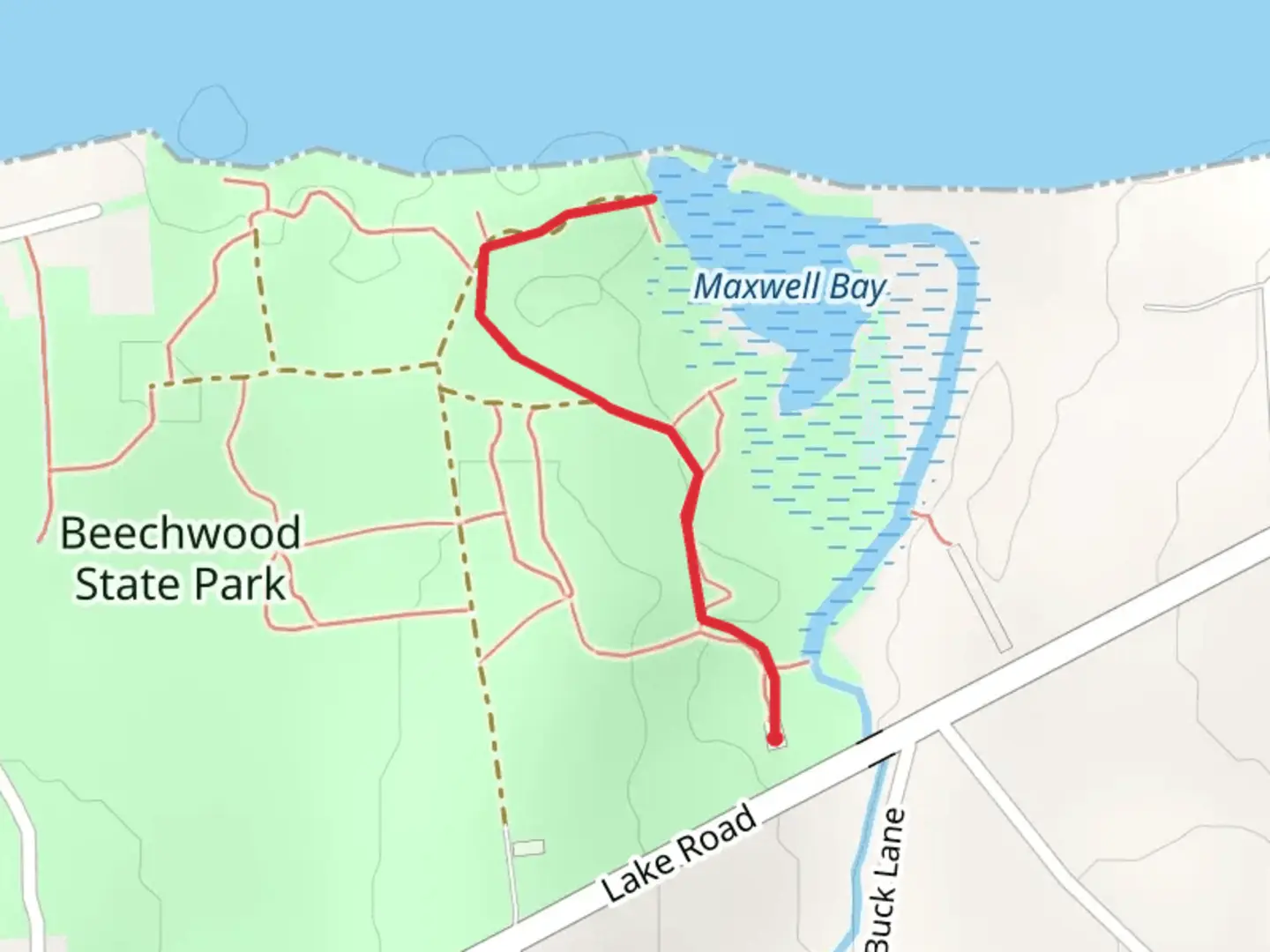 An image depicting the trail Maxwell Bay Trail and its surrounding area.