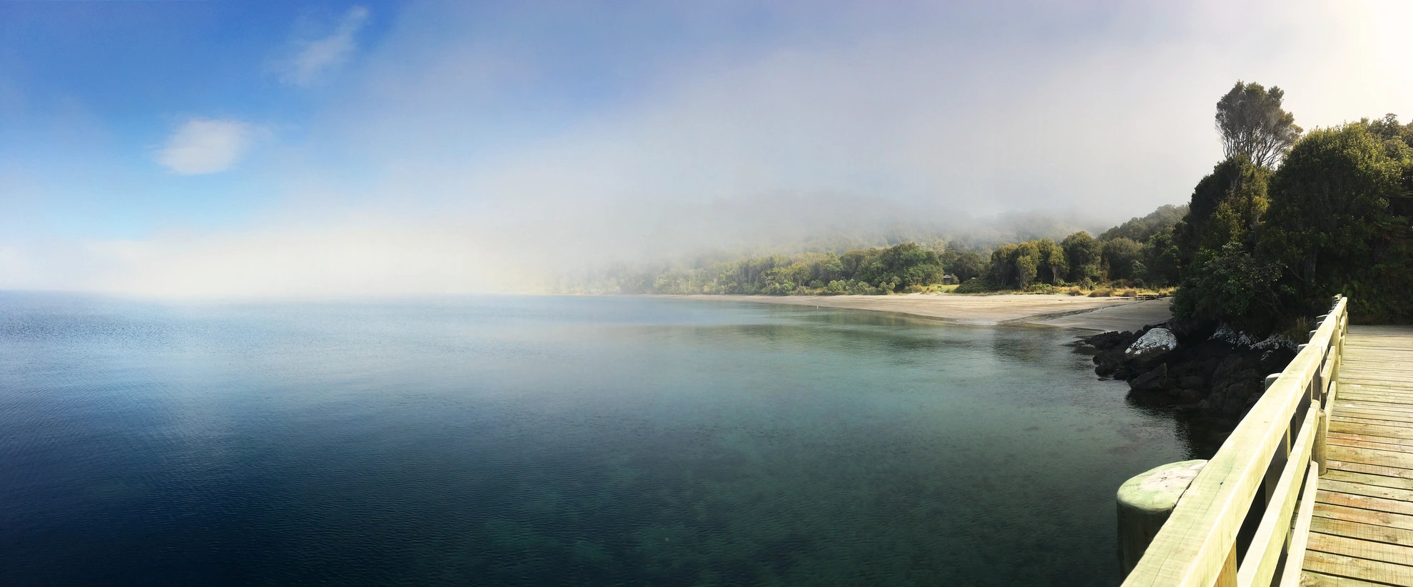An image depicting the trail North West Circuit Stewart Island - Rakiura and its surrounding area.