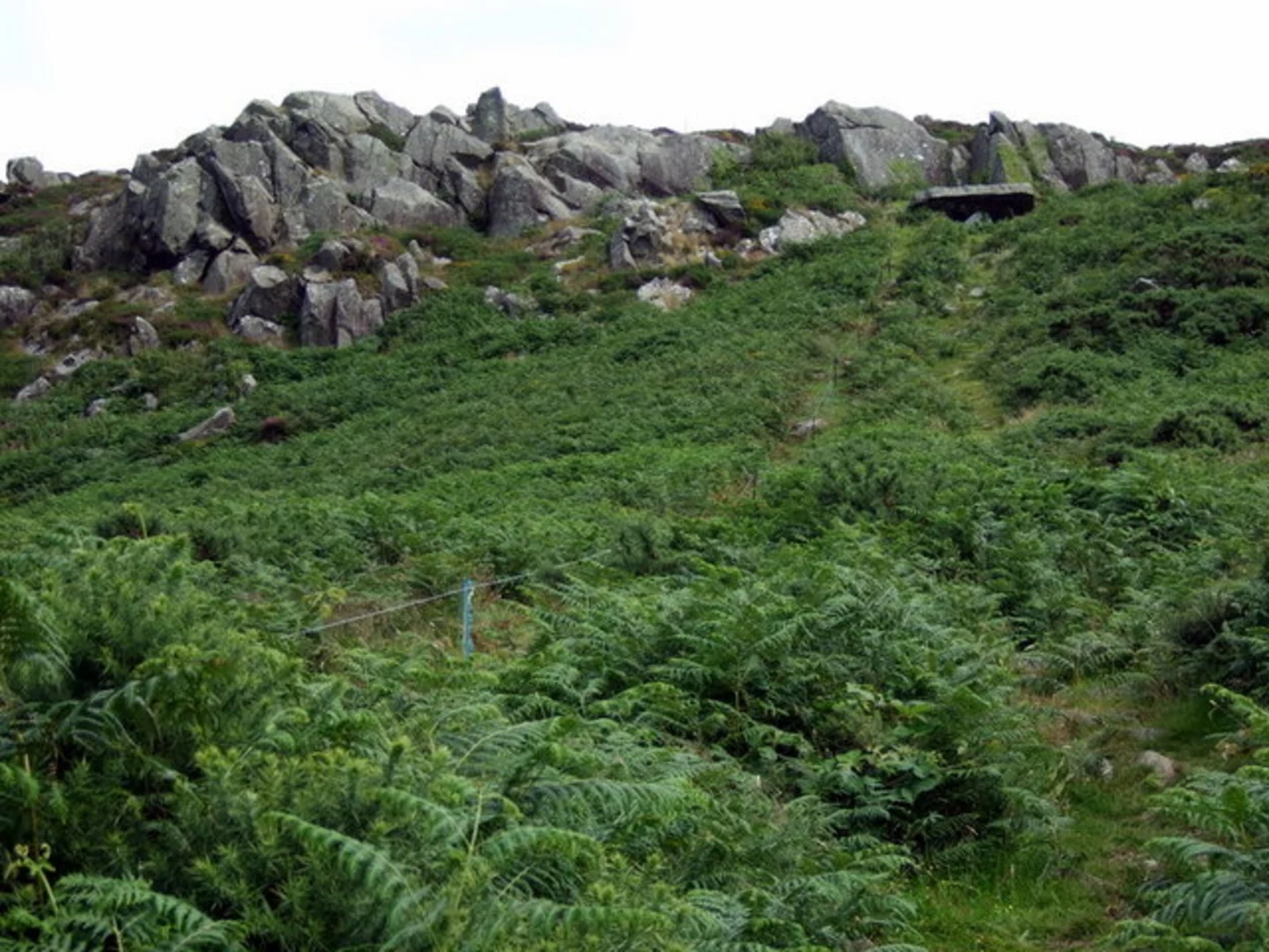 An image depicting the trail Llanwnda - Garnwnda and its surrounding area.