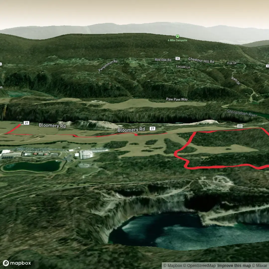 An image depicting the trail Allstadt Farm Trail and its surrounding area.