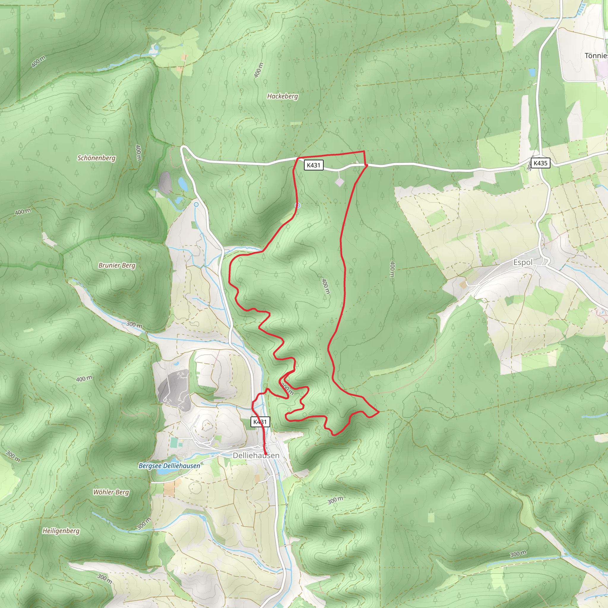 Delliehausen Loop mobile static map
