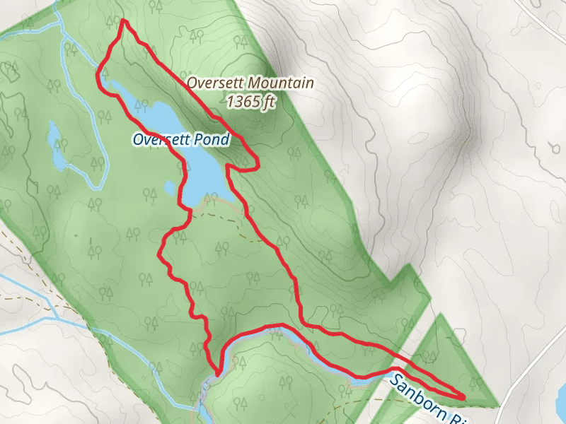 Oversett Pond and Sanborn River Loop Trail