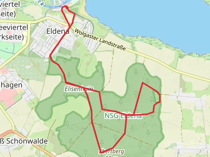 Hanseatenweg and Elisenhain Loop