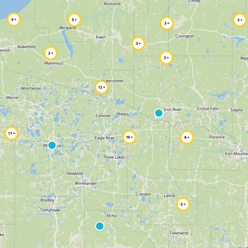 Vilas County Static Map