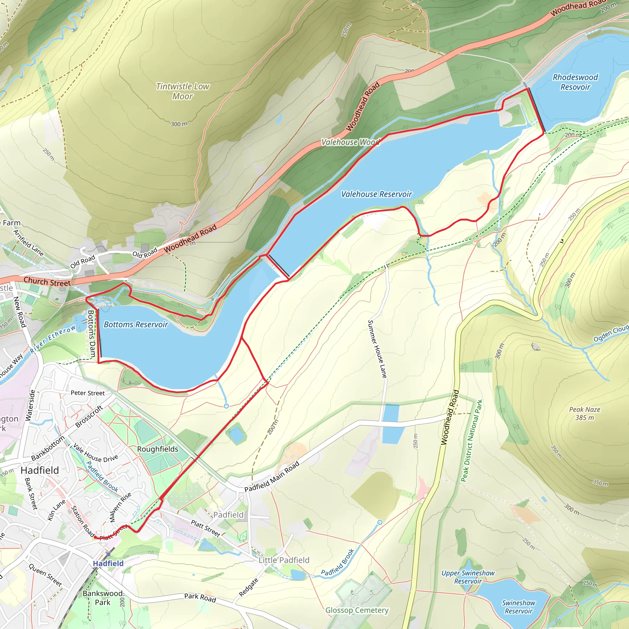 Bottoms and Valehouse Reservoir Loop - Hadfield | Derbyshire | England