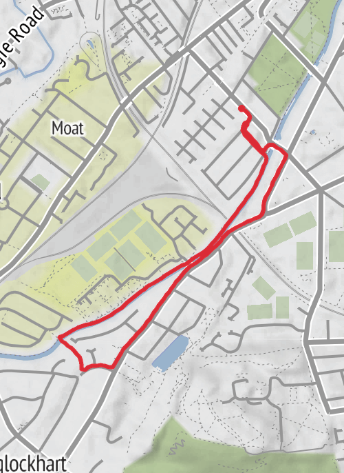 Hike from Merchiston mobile static map