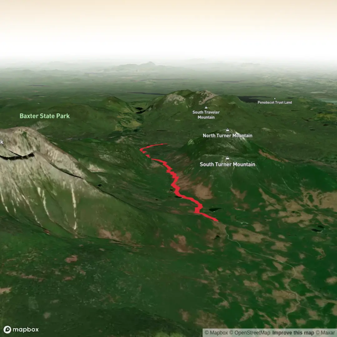 An image depicting the trail Ledge Falls and Wassataquoik Grand Falls via Wassataquoik Stream Trail and its surrounding area.