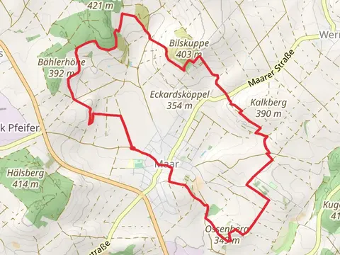 Bahlerhohe and Bilskuppe Loop via Wiesen Tour - Maar
