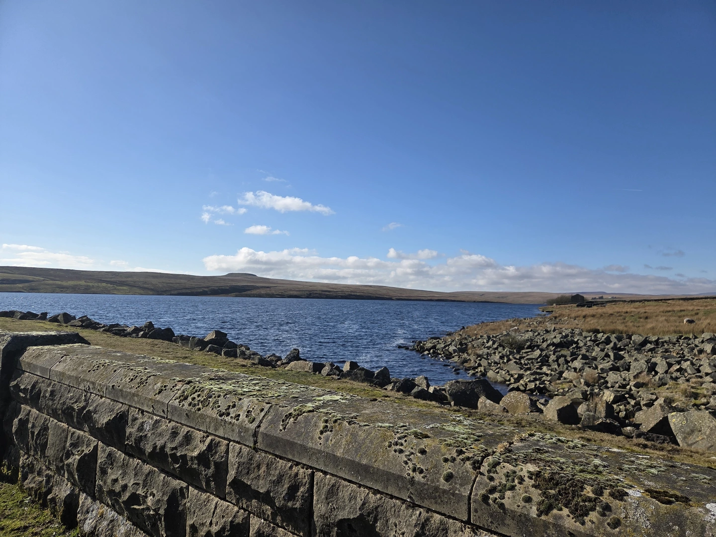 An image depicting the trail Balderhead Reservoir, Blackton Reservoir and Baldersdale and its surrounding area.