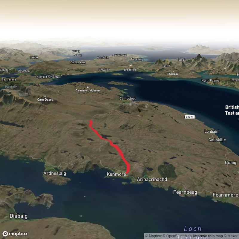 Kenmore to Applecross (Walled Garden restaurant)